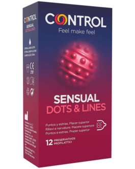 CONTROLE – PONTOS E LINHAS SENSUAIS, MARCAS DE ESTRIAS – 12 UNIDADES