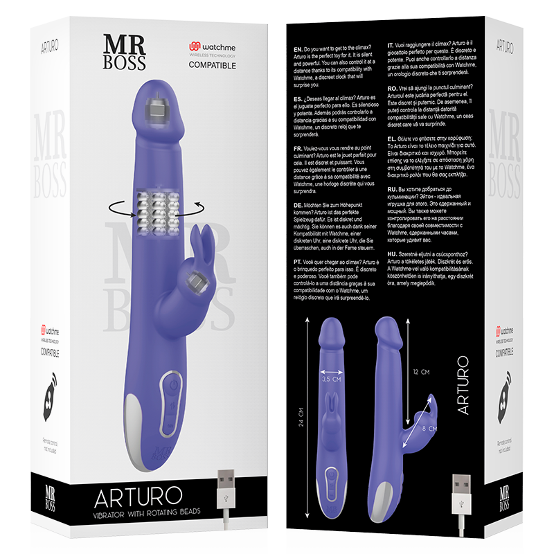MR BOSS - VIBRADOR E ROTADOR ARTURO + CONTROLE REMOTO WATCHME - Image 7