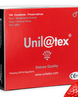 UNILATEX – CONSERVANTE VERMELHO/MORANGO 144 UNIDADES