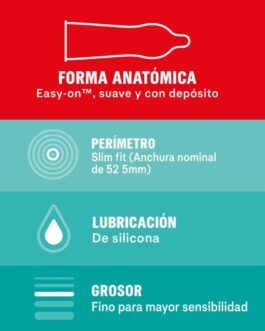 DUREX – SENSITIVO SLIM FIT 10 UNITS