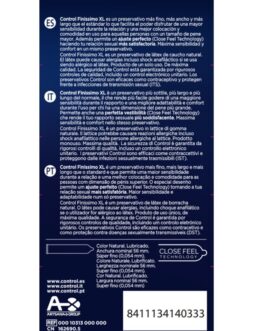 CONTROL – PRESERVATIVOS FINISSIMO XL 12 UNIDADES