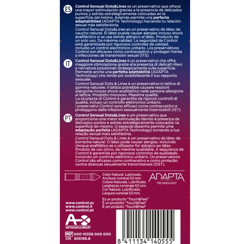 CONTROLE - PONTOS E LINHAS SENSUAIS, MARCAS DE ESTRIAS - 12 UNIDADES - Image 2