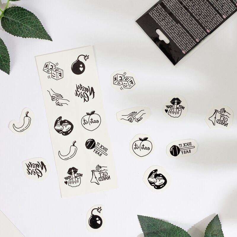SECRET PLAY - CONJUNTO DE 10 TATUAGENS TEMPORÁRIAS DA COLEÇÃO PICANTE - Image 3