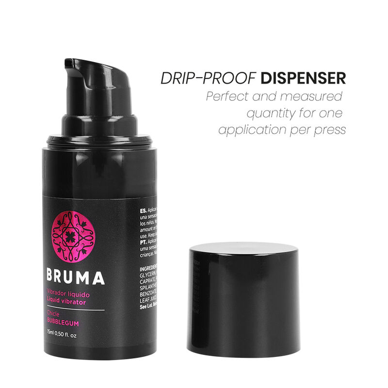 BRUMA - VIBRADOR LÍQUIDO ULTRA DESLIZANTE CHICLETE 15 ML - Image 5