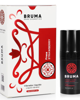 BRUMA – VIBRADOR LÍQUIDO ULTRA DESLIZANTE MORANGO 15 ML