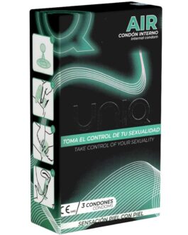 UNIQ – AIR CAMISINHA FEMININA SEM LÁTEX – 3 UNIDADES