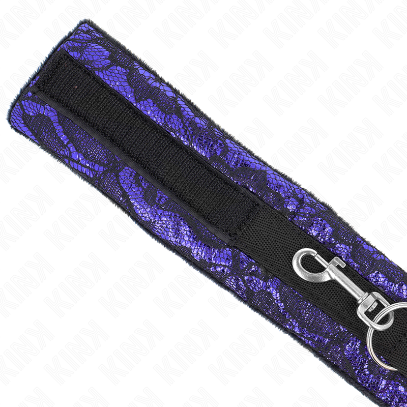 KINK - COLAR CURTO DE VELUDO COM RENDA E CINTO 105 CM COM ACABAMENTO EM NYLON 44 X 5,5 CM - Image 5