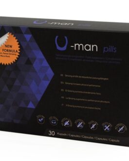 500 COSMÉTICOS – U-MAN AUMENTA O TAMANHO DO PÊNIS E A POTÊNCIA SEXUAL – 30 CÁPSULAS