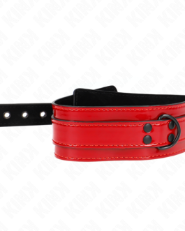 KINK – COLAR AJUSTÁVEL VERMELHO VINHO 37,5-49,5 CM X 5 CM