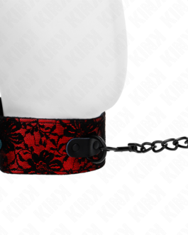 KINK – COLAR DE RENDA COM CINTO DE COURO LEGÍTIMO 105 CM / 44 X 5,5 CM