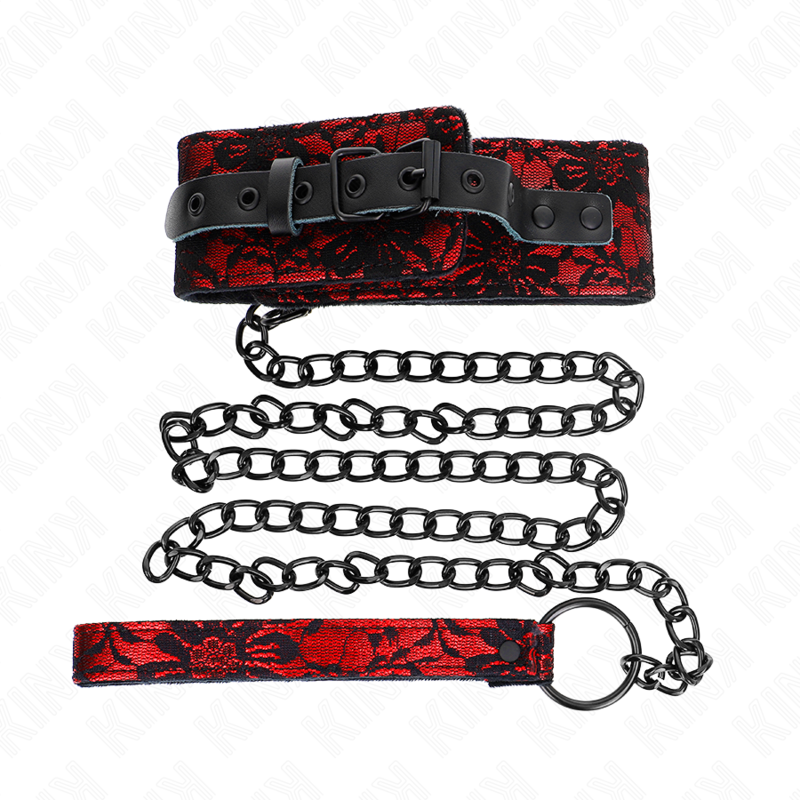 KINK - COLAR DE RENDA COM CINTO DE COURO LEGÍTIMO 105 CM / 44 X 5,5 CM - Image 2