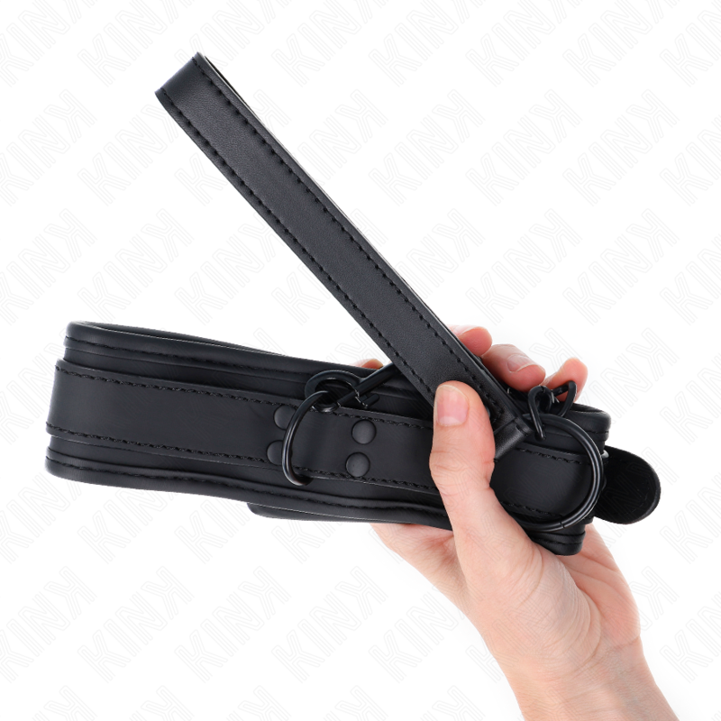 KINK - COLEIRA DE NEOPRENE PARA BONDAGE MODELO 1 COM CINTO 78 CM AJUSTÁVEL 37,5 X 49,5 CM - Image 5