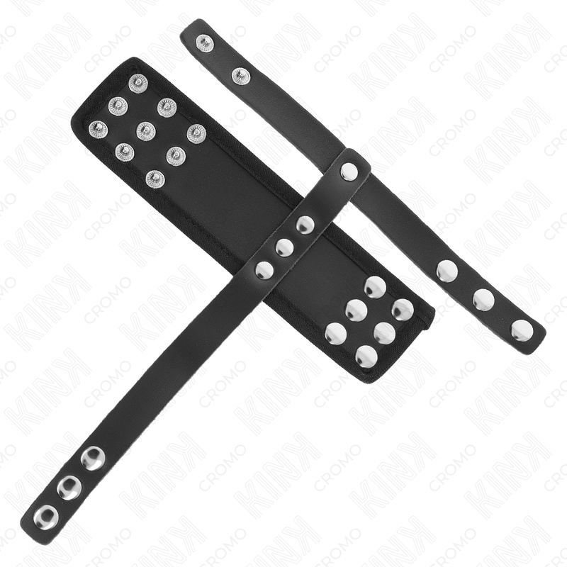KINK - ANEL DE COURO PARA PENIANO COM DIVISOR DE TESTÍCULOS AJUSTÁVEL E REVESTIDO - Image 5