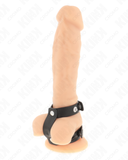KINK – ANEL PENIANO DUPLO AJUSTÁVEL EM COURO