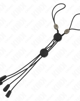 KINK – PRESILHAS DE MAMILO COM DETALHES EM PRETO E ELÁSTICO PRETO