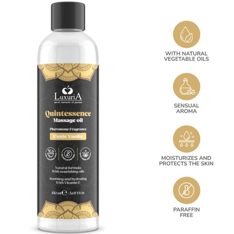 INTIMATELINE LUXURIA - ÓLEO DE MASSAGEM DE BAUNILHA EXÓTICA 150 ML - Image 4