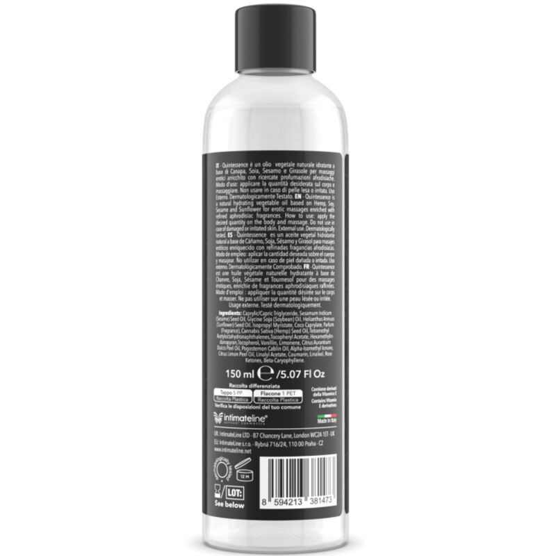 INTIMATELINE LUXURIA - ÓLEO DE MASSAGEM DE BAUNILHA EXÓTICA 150 ML - Image 3