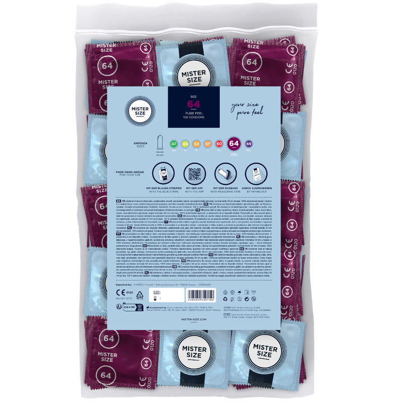 MISTER SIZE - CAMISINHAS TAMANHO XXL 64 MM (100 UNIDADES) - Image 2
