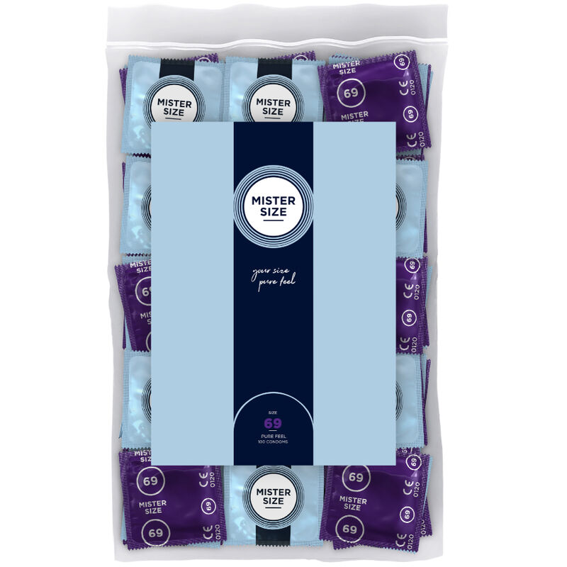 MISTER SIZE - CAMISINHAS TAMANHO XXXL 69 MM (100 UNIDADES)
