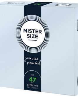 MISTER SIZE – CAMISINHAS TAMANHO XS 47 MM (36 UNIDADES)