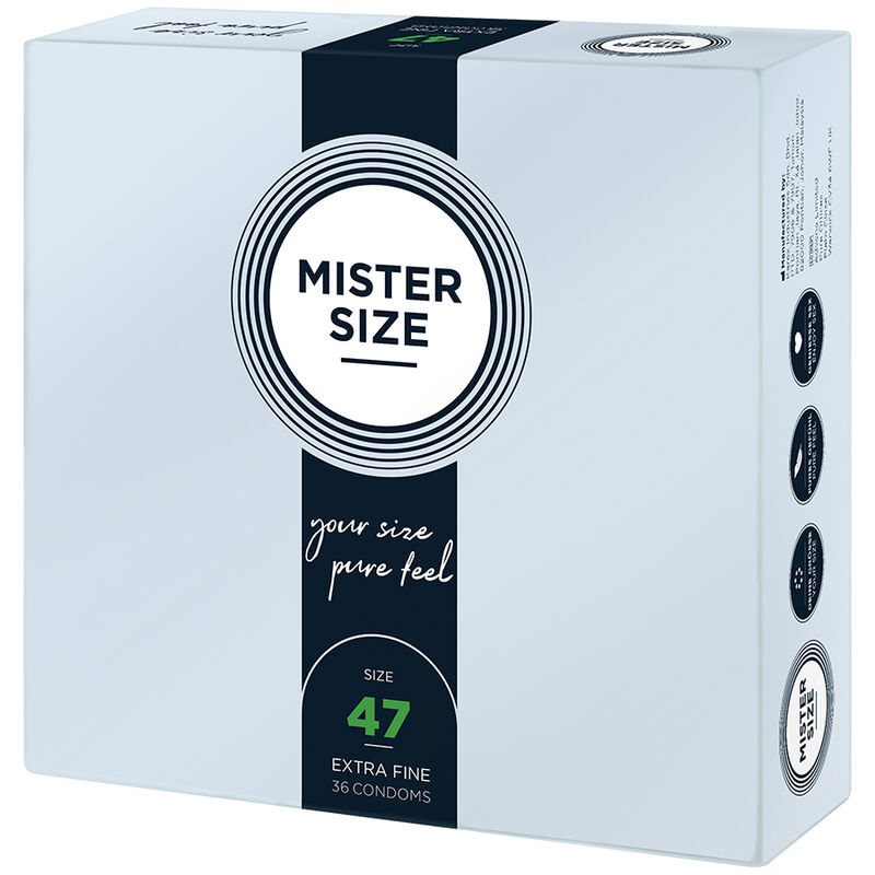 MISTER SIZE - CAMISINHAS TAMANHO XS 47 MM (36 UNIDADES) - Image 2