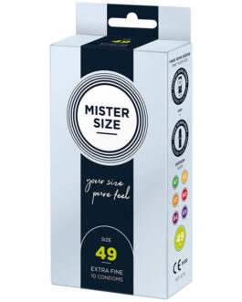 MISTER SIZE – CAMISINHA TAMANHO P 49 MM (10 UNIDADES)