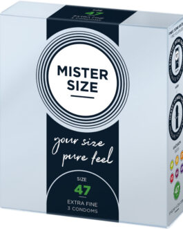 MISTER SIZE – CAMISINHAS TAMANHO XS 47 MM (3 UNIDADES)