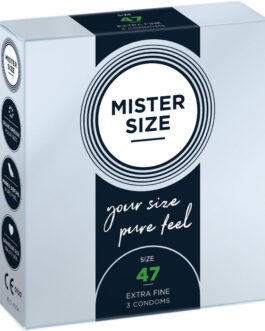 MISTER SIZE – CAMISINHAS TAMANHO XS 47 MM (3 UNIDADES)