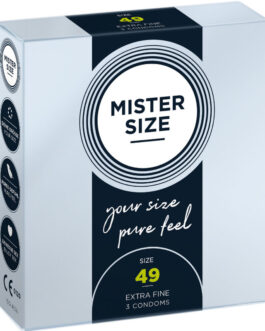 MISTER SIZE – CAMISINHA TAMANHO P 49 MM (3 UNIDADES)