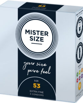 MISTER SIZE – CAMISINHA TAMANHO M 53 MM (3 UNIDADES)