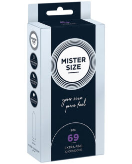 MISTER SIZE – CAMISINHAS TAMANHO XXXL 69 MM (10 UNIDADES)