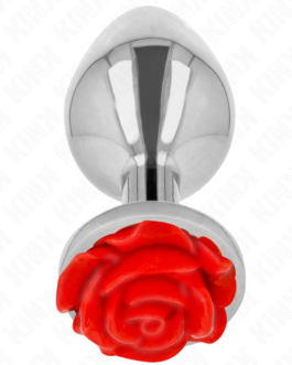 KINK – PLUG ANAL ROSA VERMELHA TAMANHO G
