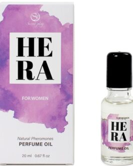 SECRETPLAY – HERA PERFUME NATURAL COM FEROMÔNIOS EM ÓLEO PARA MULHERES 20 ML