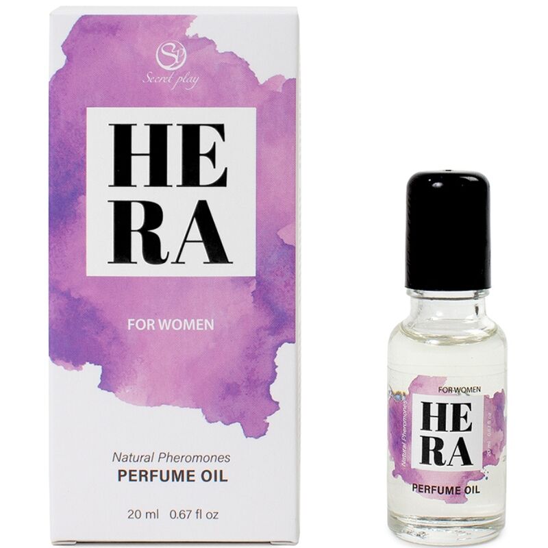 SECRETPLAY - HERA PERFUME NATURAL COM FEROMÔNIOS EM ÓLEO PARA MULHERES 20 ML