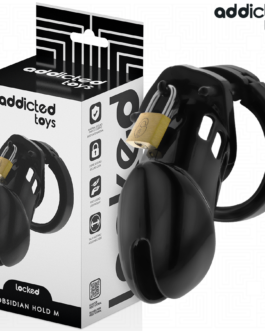 ADDICTED TOYS TRANCADO – GAIOLA DE PÊNIS OBSIDIAN HOLD TAMANHO M