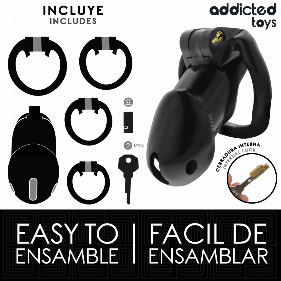 Brinquedos para viciados - Gaiola peniana Mindnight Cell, tamanho G - Image 4