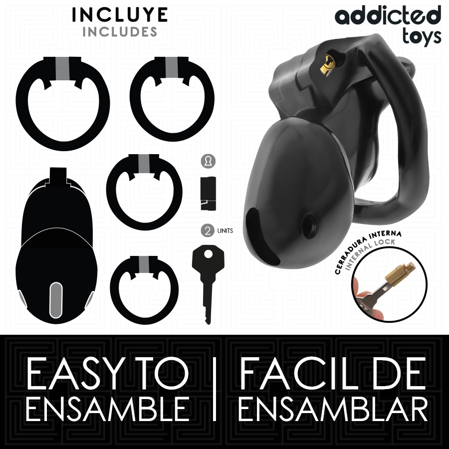 Brinquedos para viciados trancados - Gaiola peniana Mindnight Cell tamanho P - Image 4