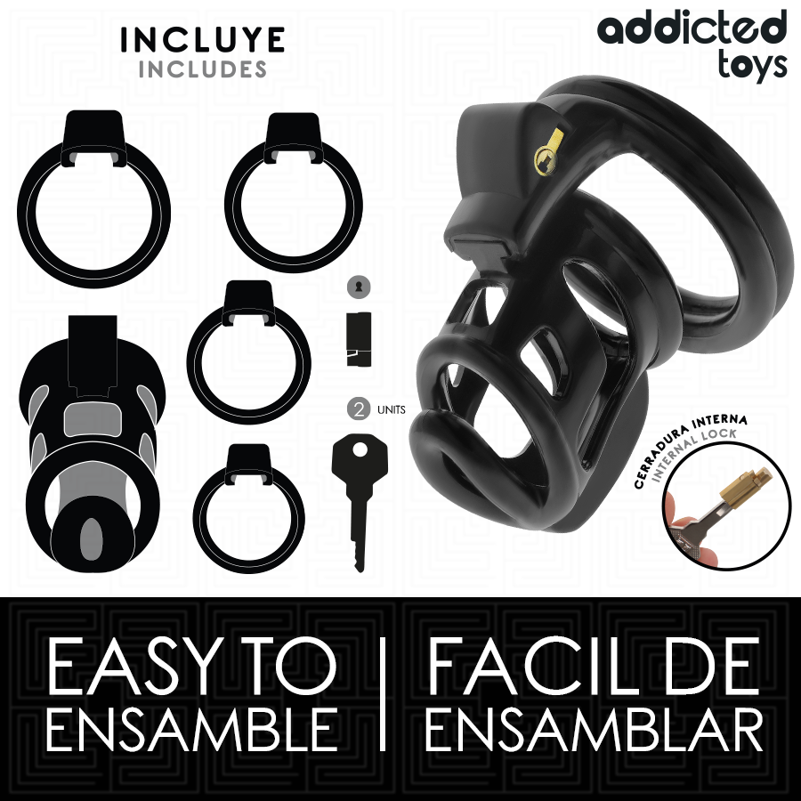 ADDICTED TOYS TRANCADO - GAIOLA DE SILICONE PARA PÊNIS GILDEN CAGE 8,5 CM - Image 4