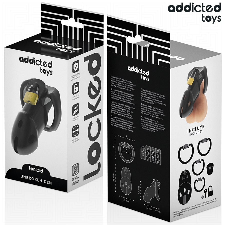 ADDICTED TOYS TRANCADO - GAIOLA DE PÊNIS UNBROKEN DEN 9,8 CM - Image 6