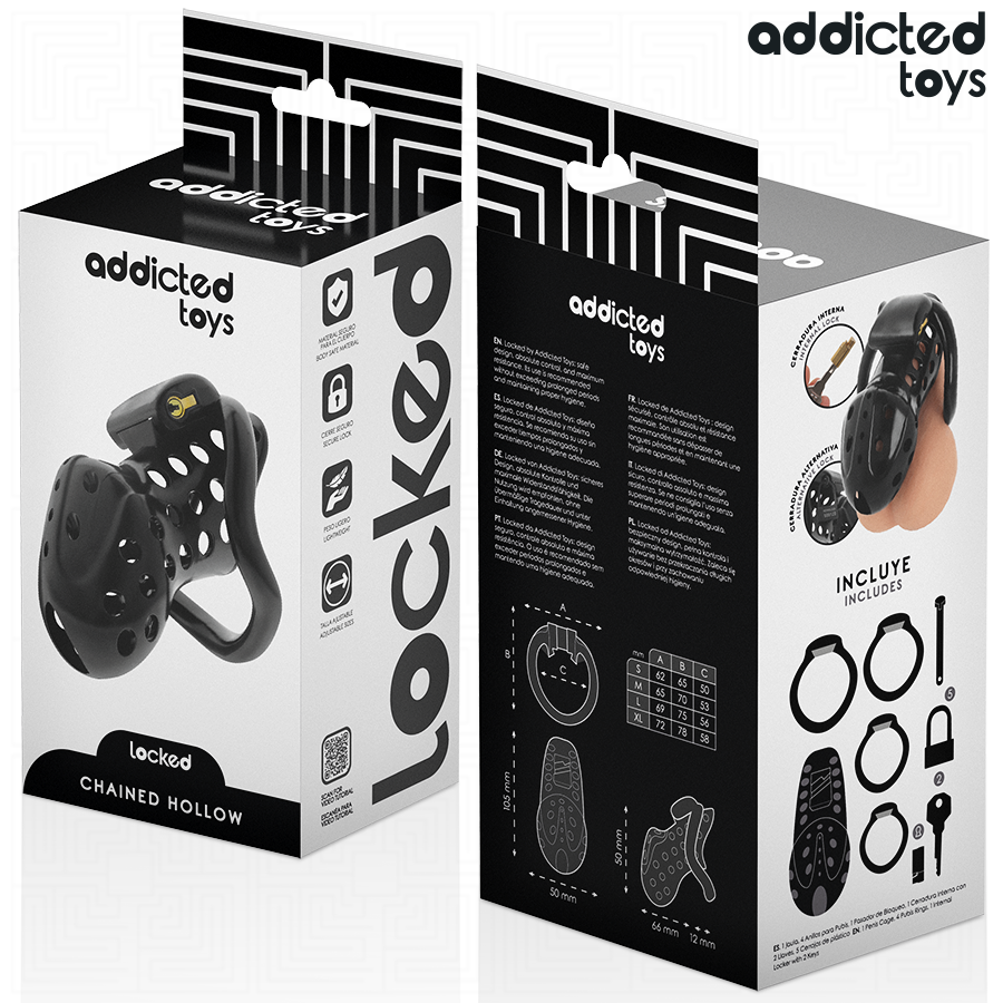 ADDICTED TOYS TRANCADO - GAIOLA OCA PARA PÊNIS COM ACORRENTE 10,5 CM - Image 6