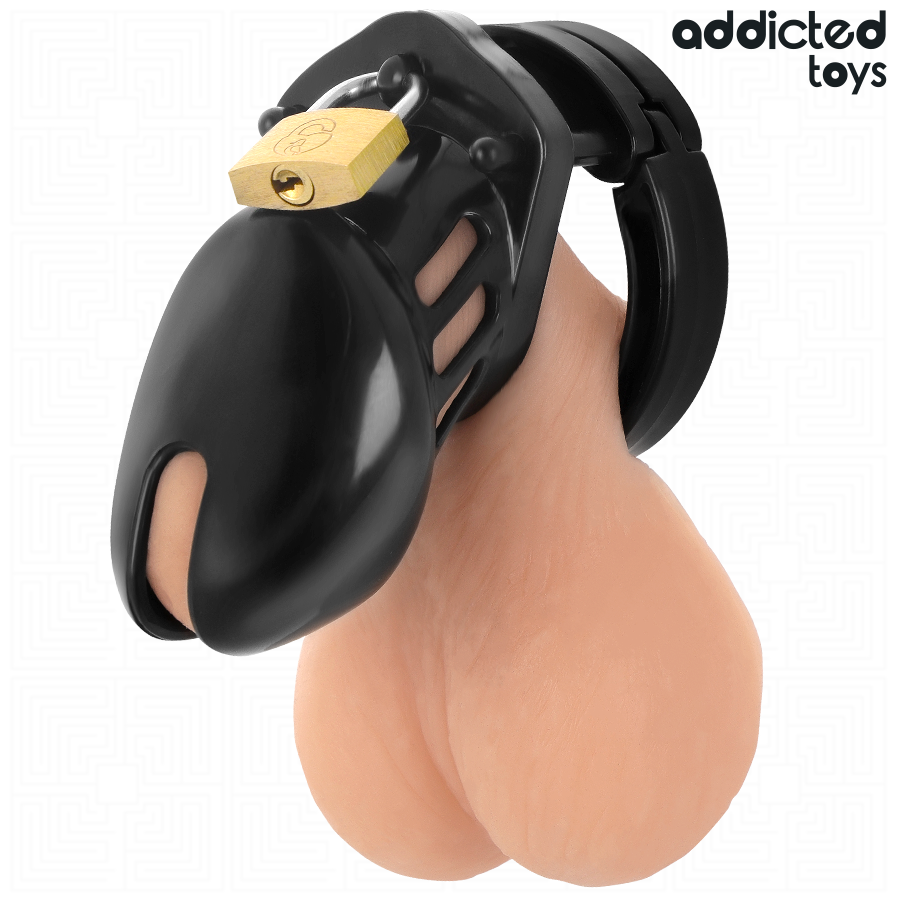 Brinquedos para viciados - Gaiola peniana de obsidiana tamanho P - Image 3
