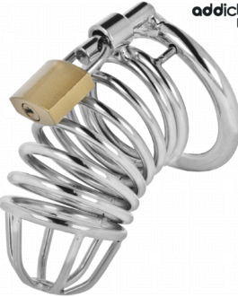 ADDICTED TOYS TRANCADO – GAIOLA DE METAL PARA PÊNIS IRON CELL 4 CM TAMANHO P
