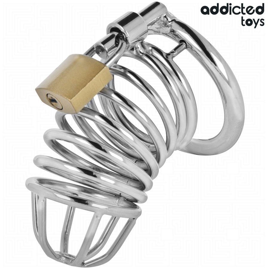 ADDICTED TOYS TRANCADO - GAIOLA DE METAL PARA PÊNIS IRON CELL 4 CM TAMANHO P - Image 2