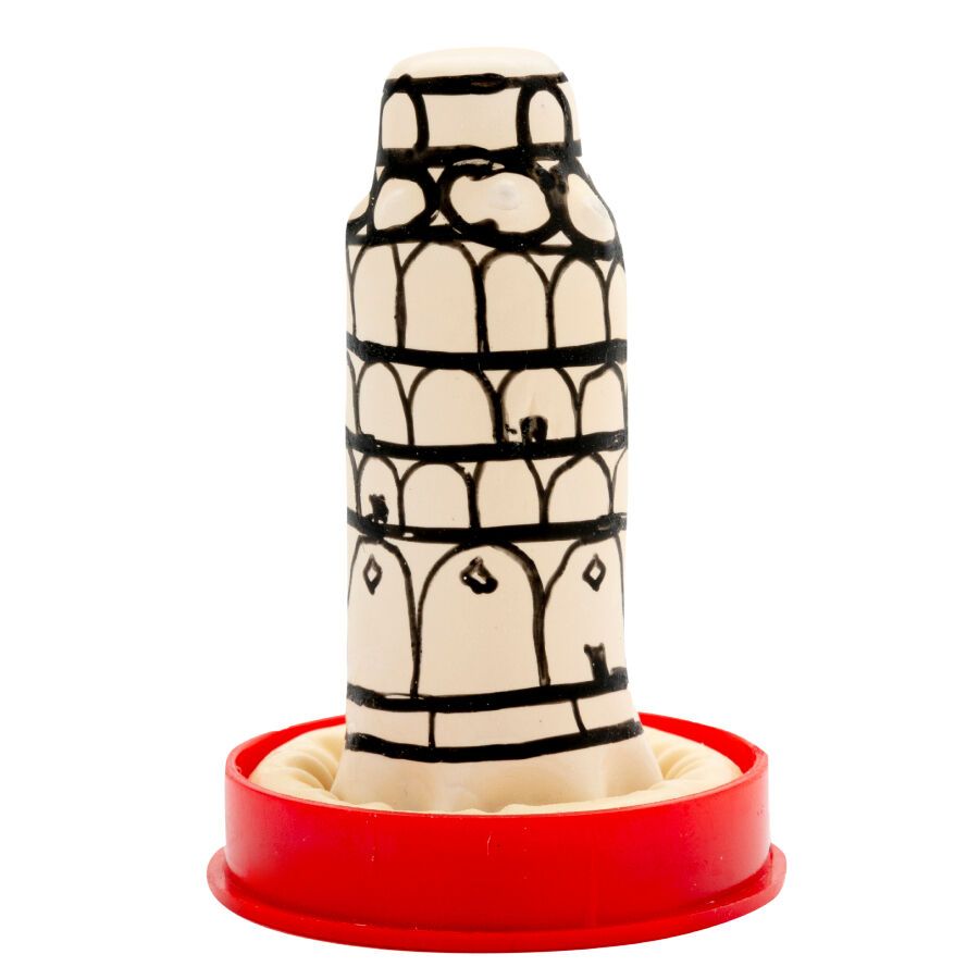 CONDOMERIE - CAMISINHAS DE BRINQUEDO PINTADAS À MÃO COM O TEMA DA TORRE DE PISA - Image 2