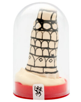 CONDOMERIE – CAMISINHAS DE BRINQUEDO PINTADAS À MÃO COM O TEMA DA TORRE DE PISA