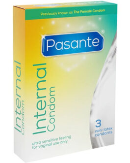 PASANTE – PRESERVATIVO INTERNO SEM LÁTEX – 3 UNIDADES