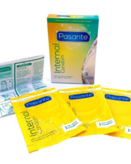 PASANTE – PRESERVATIVO INTERNO SEM LÁTEX – 3 UNIDADES