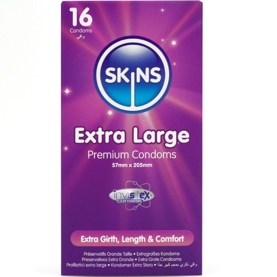 SKINS - CAMISINHAS PREMIUM EXTRA GRANDES - PACOTE COM 16 UNIDADES