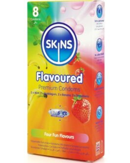 SKINS – CAMISINHAS PREMIUM MULTI SABORES – PACOTE COM 8