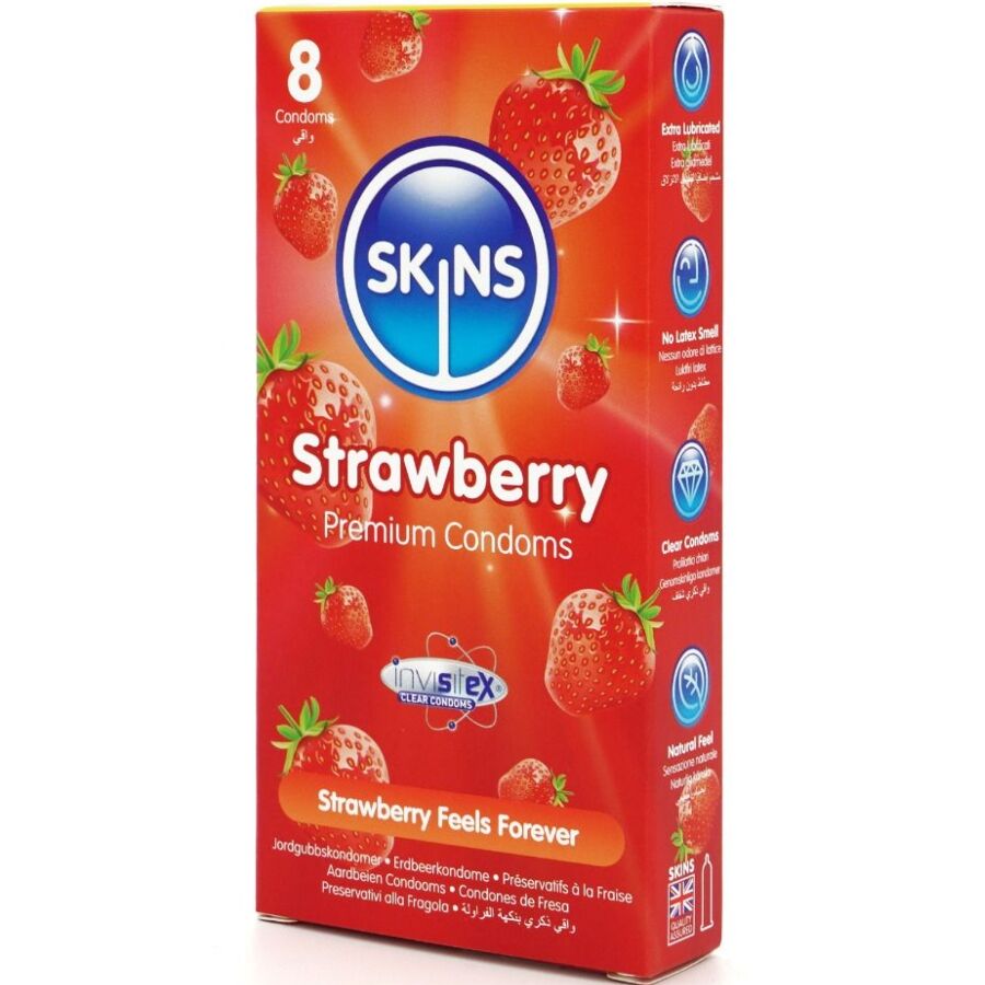 SKINS - CAMISINHAS PREMIUM SABOR MORANGO - PACOTE COM 8 - Image 2